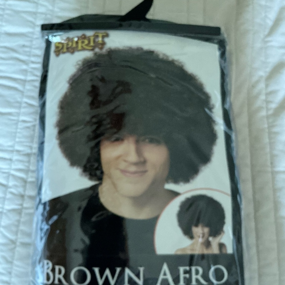 Spirit Dark Brown Curly Afro Wig